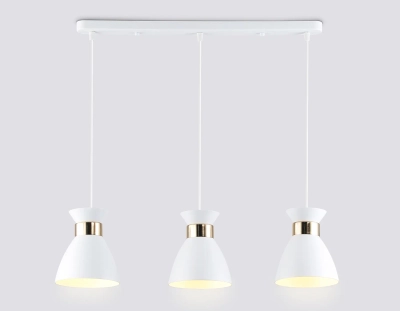 Светильник подвесной TR8466/3 WH/FGD белый/золото E27/3 max 60W 550*135*1000