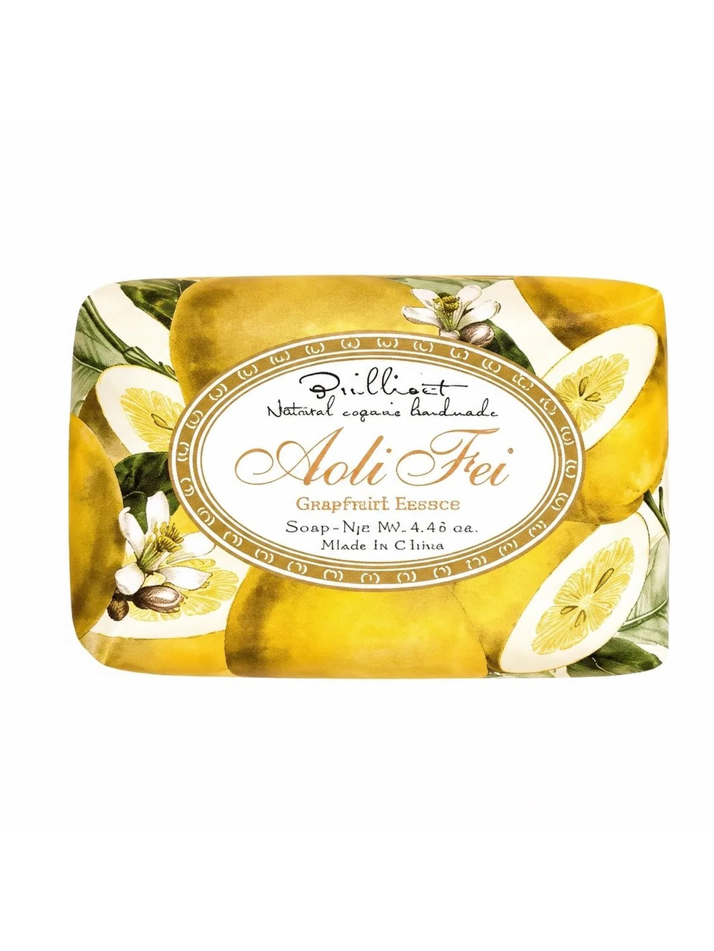Мыло туалетное с ароматом лимона AOLI FEI Lemon Qing Yan Soap 120 гр