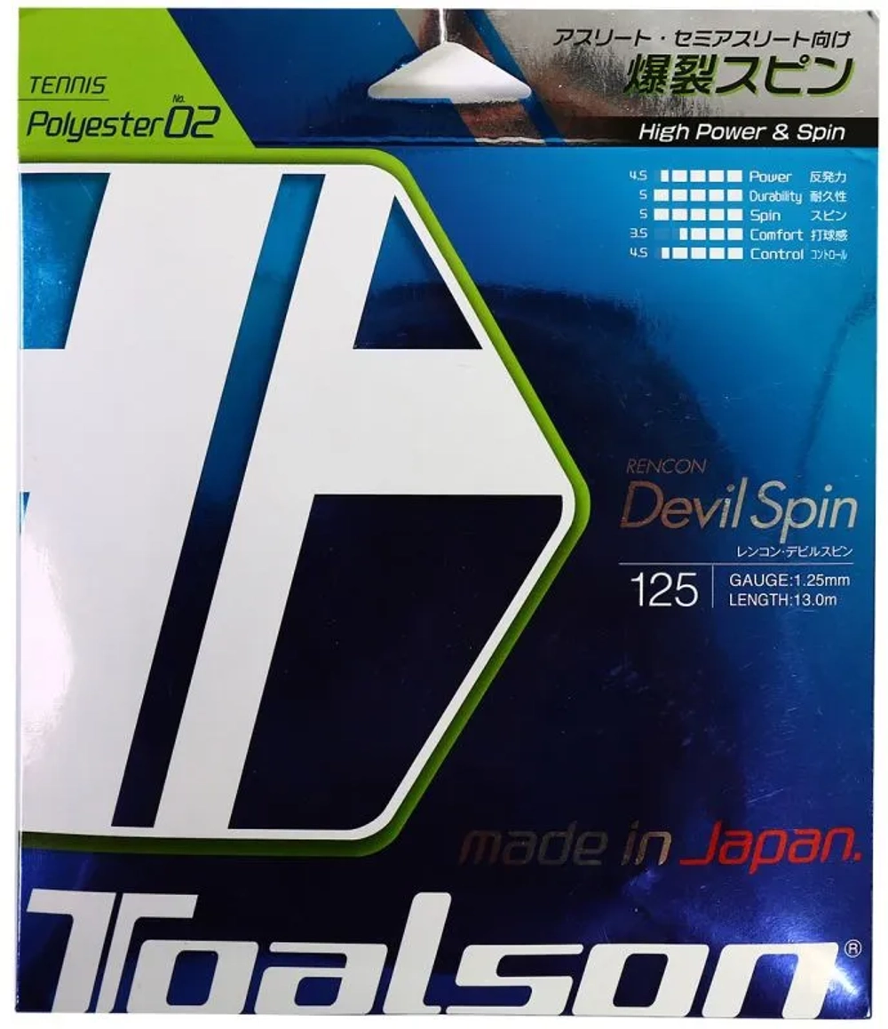 Струны теннисные Toalson Rencon Devil Spin (13 m)