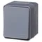 Выключатель кнопочный одноклавишный IP54 Systeme Electric AtlasDesign Profi54 Антрацит ATN544015
