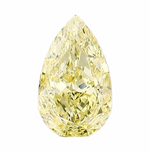 Лабораторно-выращенный бриллиант груша 10.71 х 6.39 х 4.13 мм Fancy INTENSE YELLOW/VVS2 2.07 ct