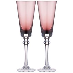 НАБОР БОКАЛОВ ДЛЯ ШАМПАНСКОГО ИЗ 2 ШТ "TRENDY" PURPLE 230 МЛ