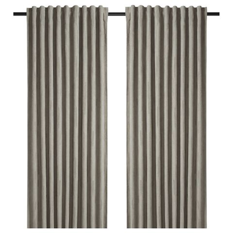 Комплект штор IKEA LAGEROLVON (ЛАГЕРОЛЬВОН), Бежевый, 145x250 см, 2 шт