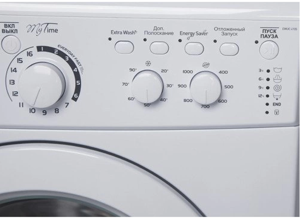 Стиральная машина INDESIT EWUC 4105 узкая 34 см, 4 кг, 1000 об/мин
