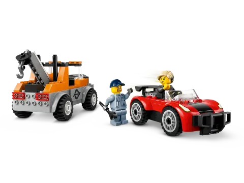 Конструктор LEGO City 60435 Городской эвакуатор и ремонт спортивных автомобилей