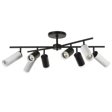Люстра потолочная 8*GU10 LR7283748640 белый/черный Rullo Lightstar