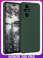 Мягкий Soft Touch чехол из силикона для HONOR 200 PRO с бархатной подкладкой