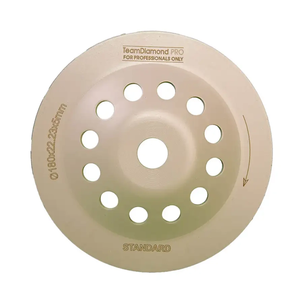 Чашка алмазная 180 мм двухрядная STANDARD TeamDiamondPRO 601801