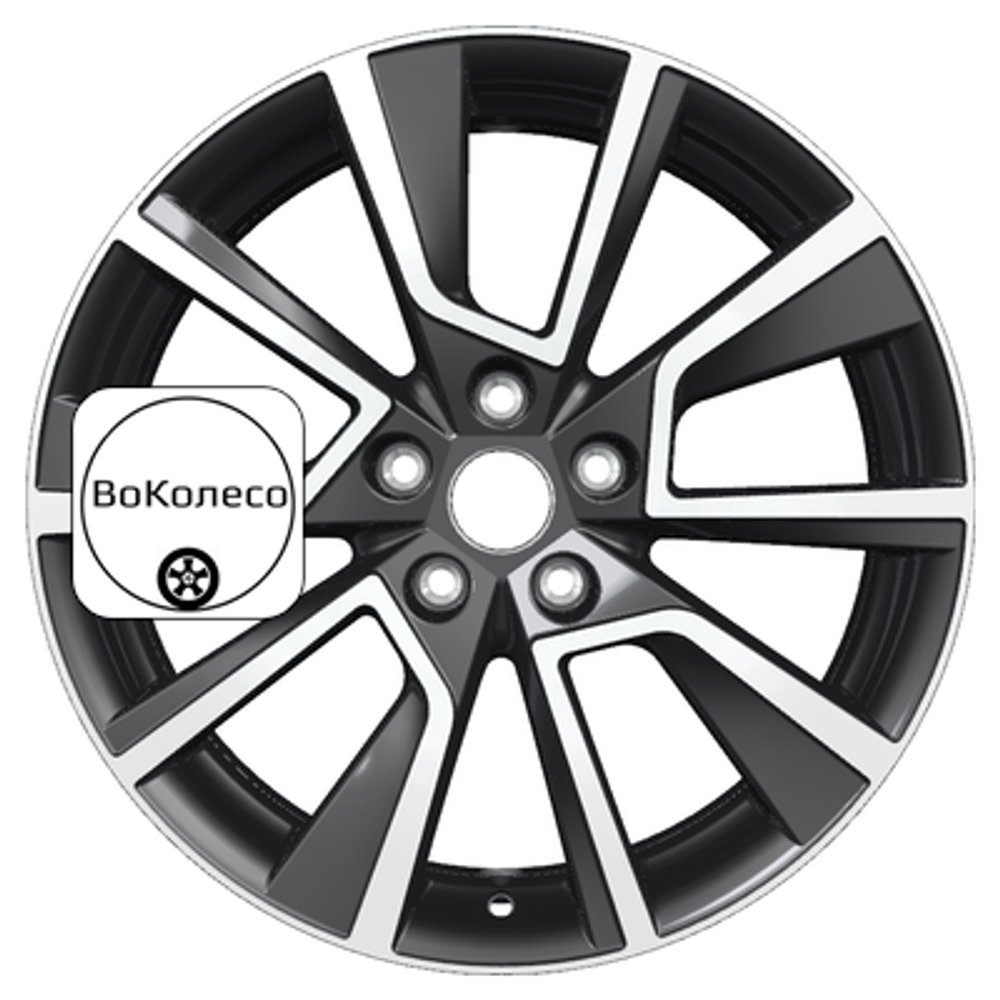 7x18/5x112 ET45 D57,1 KHW1802 (Karoq) Black-FP Khomen Wheels