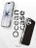 Чехол накладка iPhone 17 6.3" Gurdini Ocean Case (10) Metalic черный