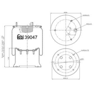 Прокладка корпуса фильтров масляных D12C/D Volvo