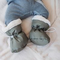 Сапожки на меху для новорожденных "Хаки" 0+