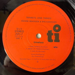 Винтажная виниловая пластинка LP Joanne Brackeen and Ryo Kawasaki Trinkets And Things (Japan 1978) (No Obi) Fair Weather