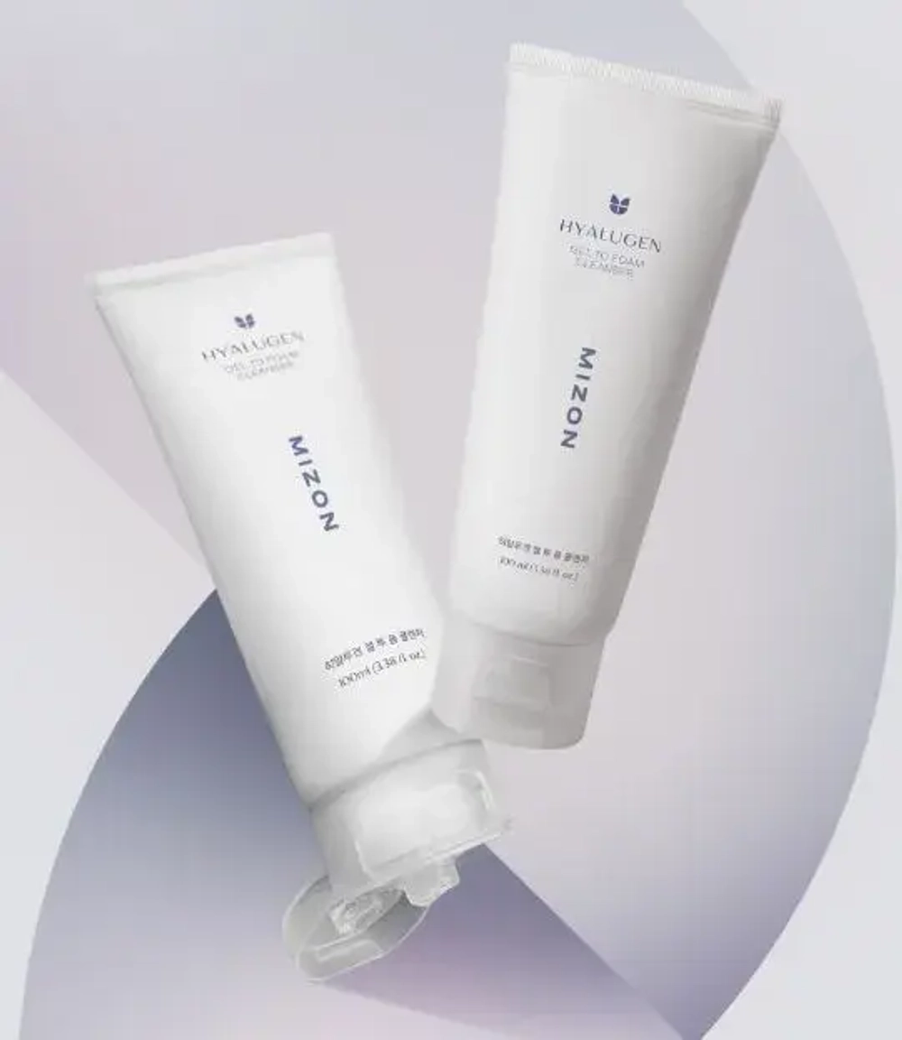 MIZON Гель-пенка для умывания с гиалуроновой кислотой и коллагеном - HYALUGEN GEL TO FOAM CLEANSER ,100мл