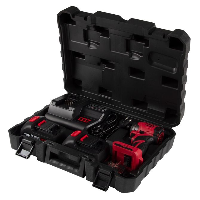 MIGHTY SEVEN (DS-202A) Аккумуляторный шуруповерт, ударный, 18 В, 4 предмета, кейс