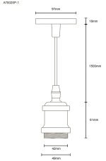 Подвесной светильник Arte Lamp ELECTRA A7002SP-1CC, 1хE27