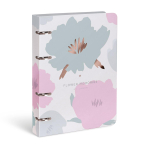 Тетрадь со сменным блоком, на кольцах А5 120л. клет. "Flower memories" мел. карт. soft touch (Lorex)