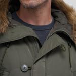 Парка Alpha Industries N-3B Logo Oxford Parka Olive Green (Зеленая)