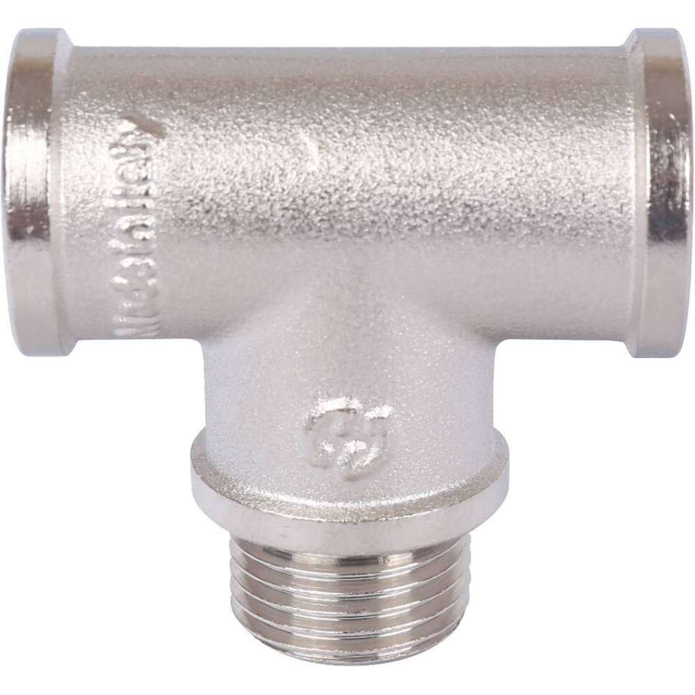 Тройник переходной STOUT ВНВ 1/2"Х1/2"Х1/2" никель