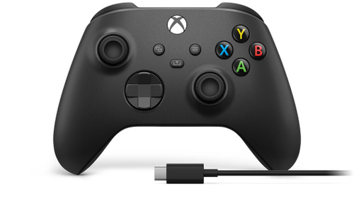 Беспроводной геймпад Microsoft Xbox Wireless Controller + USB-C Cable, Black (Черный)