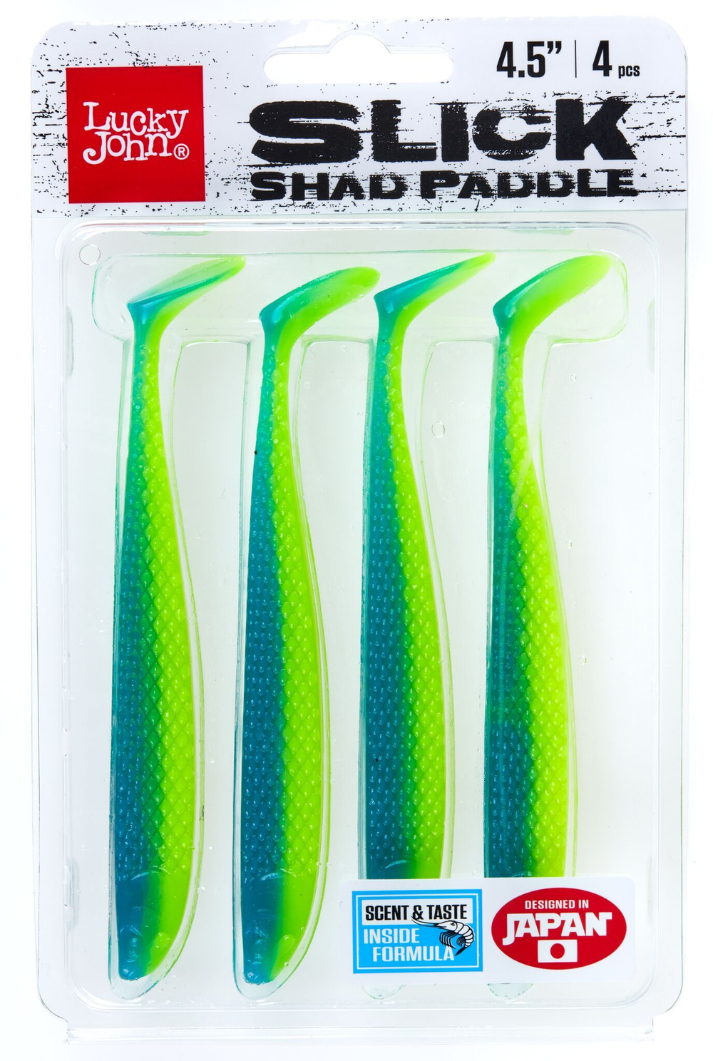 Виброхвосты LJ 3D Series SLICK SHAD PADDLE 4.5in (11.40)/T57 4шт.