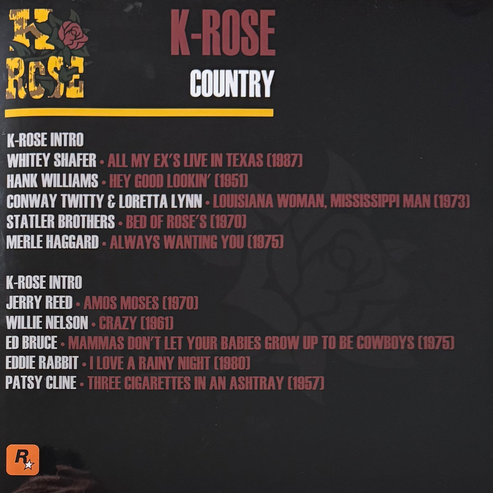 Grand Theft Auto: San Andreas Soundtrack - K-ROSE Country (Россия 2025г.)
