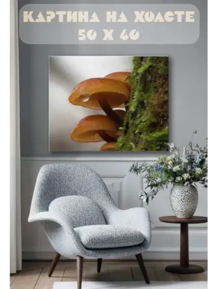 Картина на стену 40 X 50 Грибы