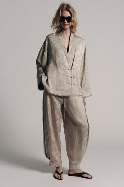 ЖАККАРДОВЫЕ БРЮКИ — ZW COLLECTION — ZARA