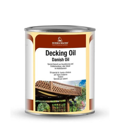 ОСЕНЬ СКИДКИ ХИТ! Масло датское Borma Decking Oil 5 л Бесцветное для наружных работ, для садовой мебели, веранд, террас, дверей, заборов 4972