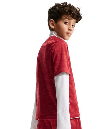 Футболка для мальчика теннисная Nike Boys Multi Dri-FIT Short-Sleeve - red/white