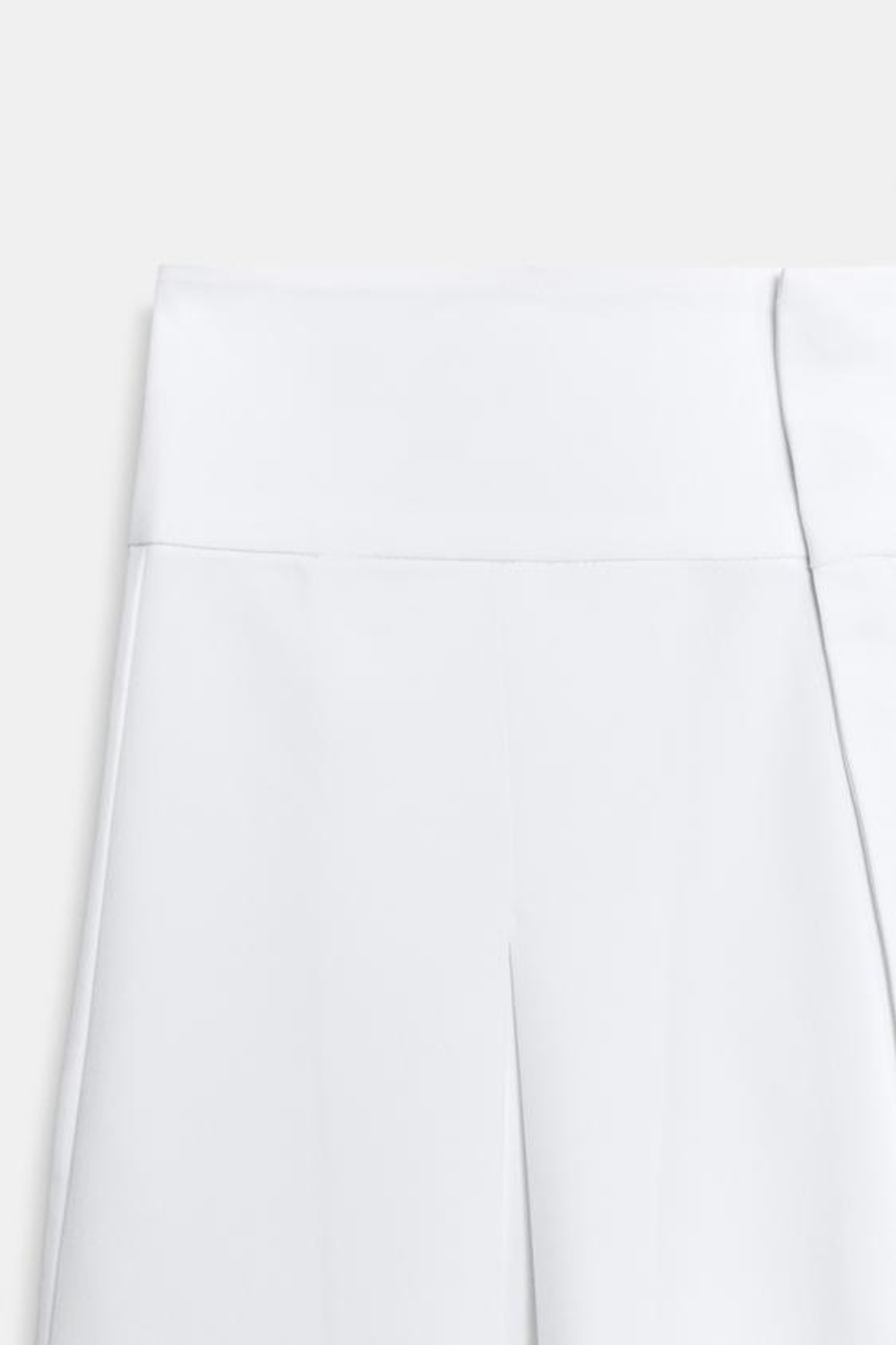 ZARA БРЮКИ BALLOON С ЗАЩИПАМИ, БЕЛЫЙ
