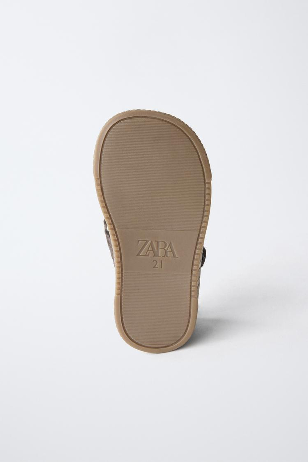 ZARA КОЖАНЫЕ BAREFOOT-КРОССОВКИ, ШОКОЛАДНЫЙ