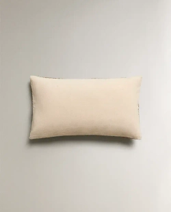 ZARA HOME НАВОЛОЧКА ДЛЯ ДЕКОРАТИВНОЙ ПОДУШКИ С УЗОРАМИ, КОРИЧНЕВЫЙ