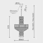 Подвесная люстра MODELUX premium ML.6990.20P