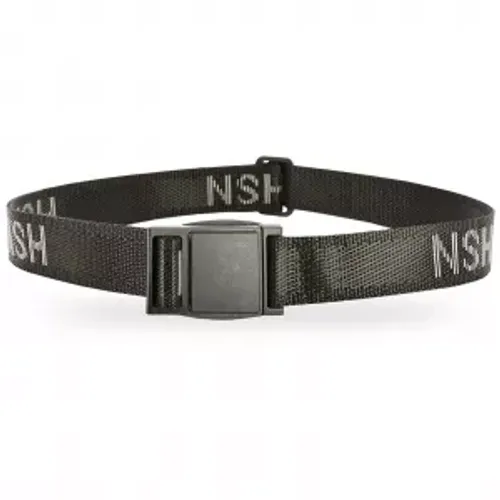 Ремень брючный 30 мм с логотипом черн/серый HSN, ХСН