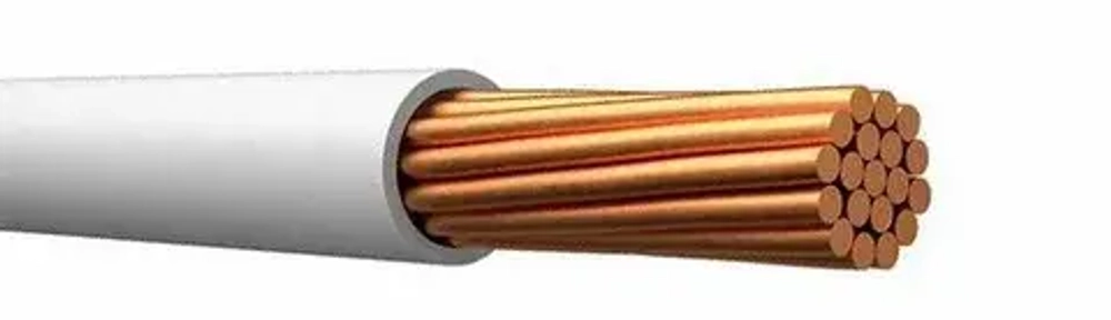 Провод ПуГВ  1*10 белый (ПВ-3) ГОСТ NKZ–A0U2Т11XN1S10L (ПуГВнг(А)-LS)