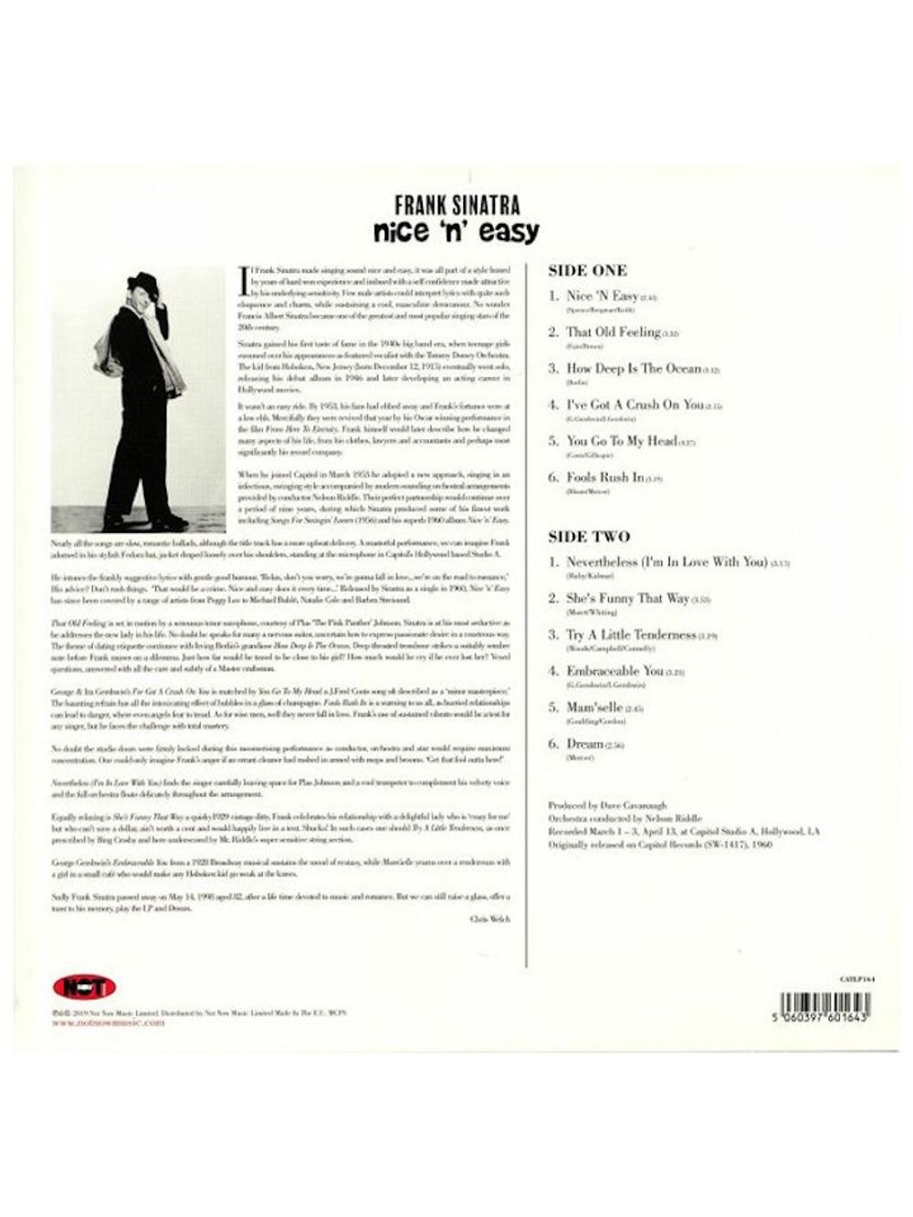 Frank Sinatra. Nice 'N' Easy (LP). Фрэнк Синатра. Новая запечатанная виниловая пластинка