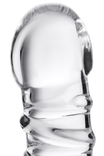 Фаллоимитатор Sexus Glass стеклянный прозрачный 15 см