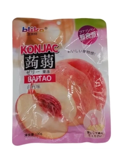 Желе с конжаком Конняку со вкусом Персика 100 г * 5 шт