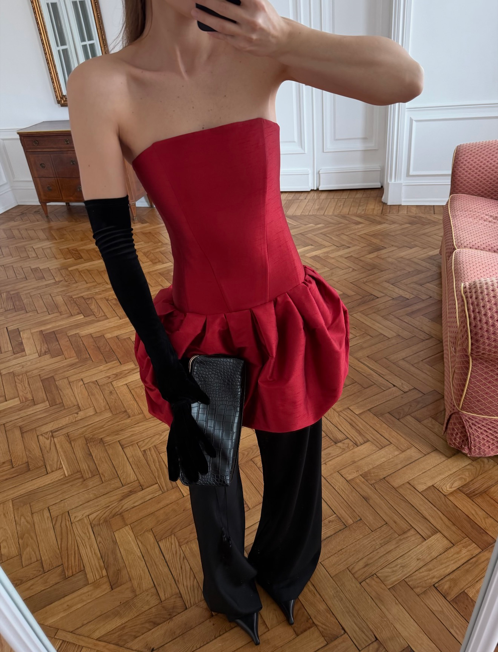 Платье Atelier red mini