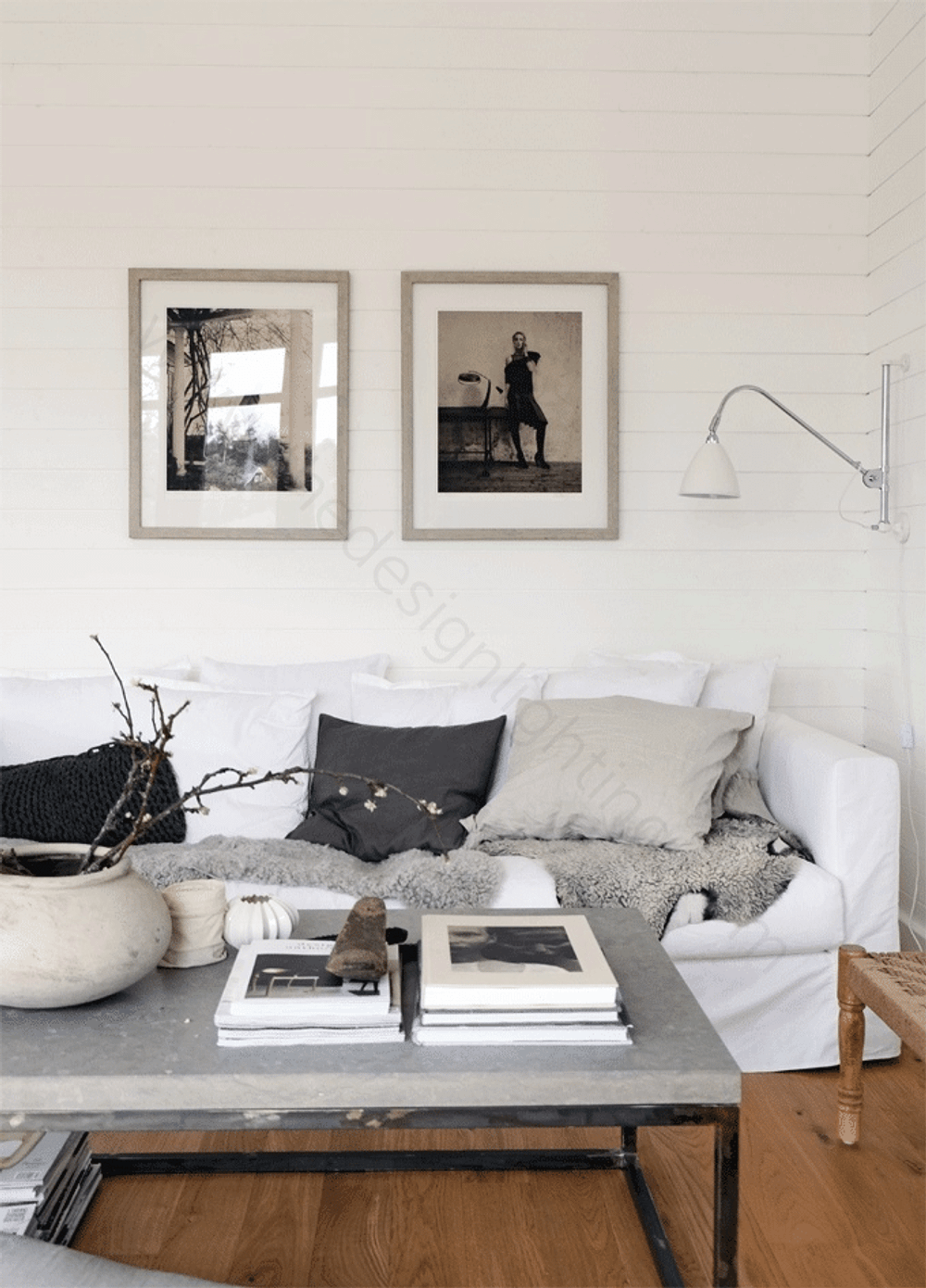 Wall design lamp  Bestlite BL5 by Gubi (White)