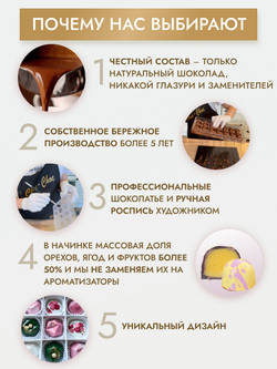 Подарочный набор конфет ручной работы "Мамуле"
