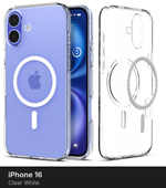 Чехол Spigen Liquid Crystal MagSafe для iPhone 16 Crystal Clear