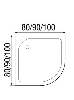 Душевая кабина RIVER NARA LIGHT 100/15 МТ 100x100x210 10000002955 Универсальная Четверть круга
