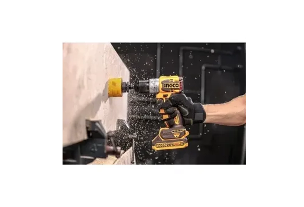 Аккумуляторный бесщеточный шуруповерт INGCO CDLI206021 INDUSTRIAL 20 В 60 Нм 22+1