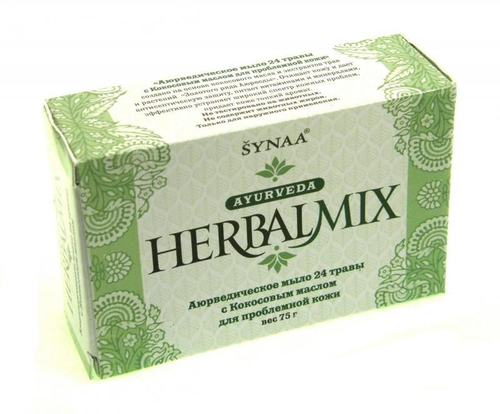 Мыло 24 травы с кокосовым маслом для проблемной кожи HerbalMix