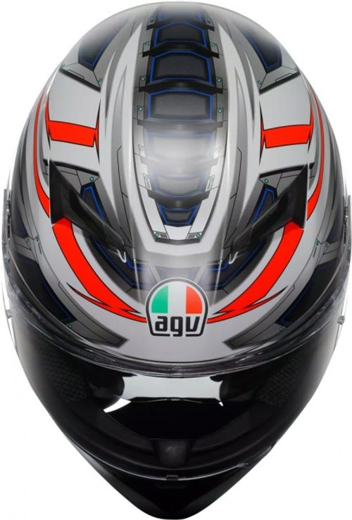 Купить Мотошлем Интеграл AGV K3 Space / Серо-красный