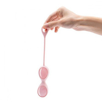 Тренажеры йони из розового кварца 4,5х3см Le Wand Crystal Yoni Eggs Pink LW-031-RQ