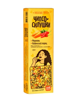 Чипсо-силушки морковь-каенский перец, 150г