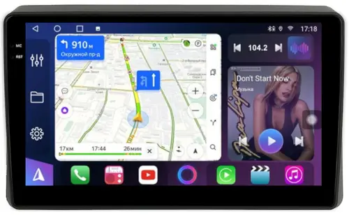 Магнитола для Renault Arkana 2019+, Duster 2 2020+ - FarCar S500-TS18 монитор 10.36" QLED на Android 14, CarPlay, 4G SIM-слот